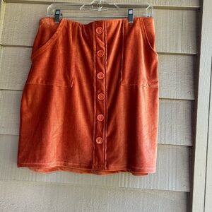 LuLaRoe soft ribbed Orange  Skirt